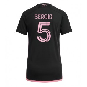 Inter Miami Sergio Busquets #5 Bortatröja Kvinnor 2023-24 Kortärmad